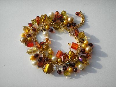 Gold and Brown Boho bracelet