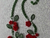 Crochet Rose and Wire necklace £27.50