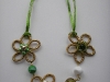 Green flower necklace SOLD can be made in different colours