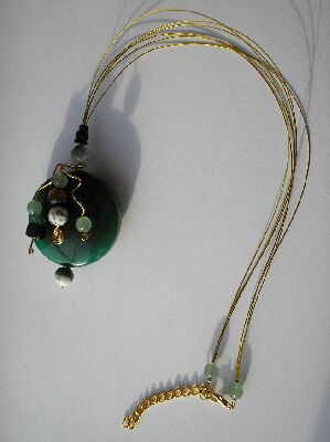 Agate,Aventurine and Tigers Eye necklace
