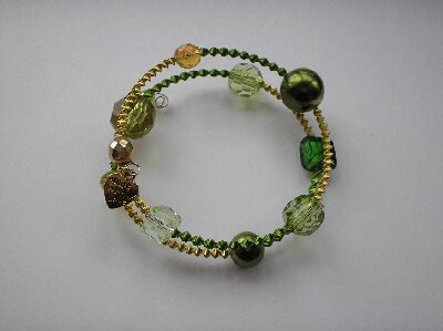 Green wrap around bracelet